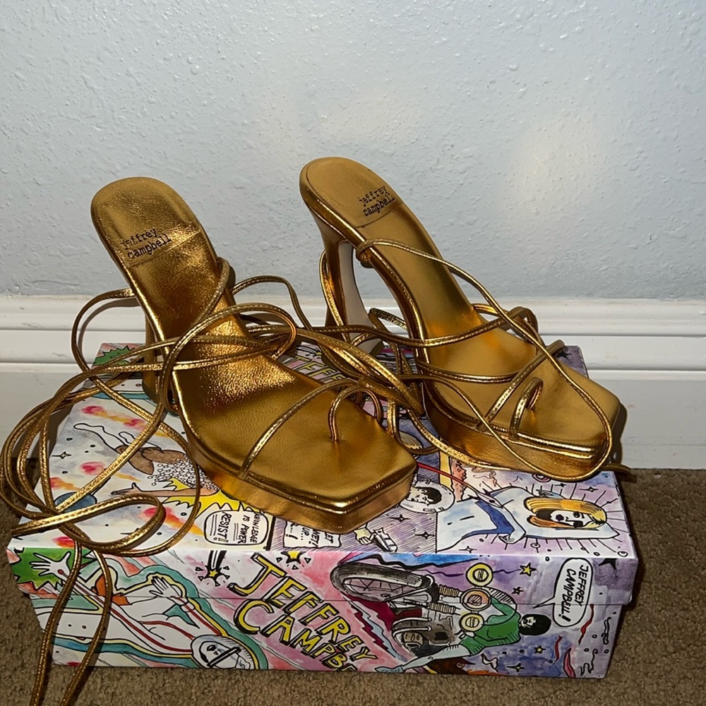 Jeffery Campbell lace up heels